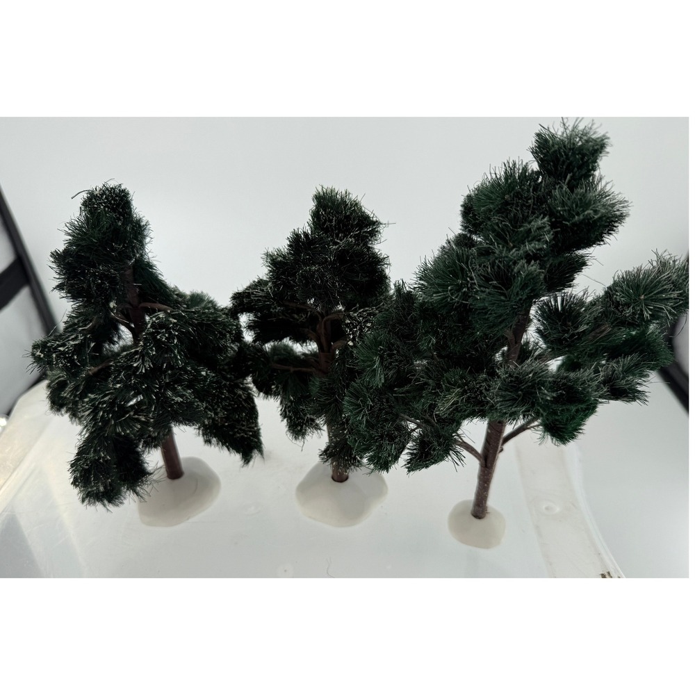 Department 56 Village Frosted Spruce Small Trees Set of 3 #56.53085 Christmas